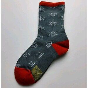 Voxx Life Stasis Neuro Socks Wellness Crew Snow Christmas Holiday Sz S (Wo 4-7)